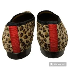12.5 Del Toro Pony Hair Leopard Slippers Del Toro | Shoes | Del Toro Pony Hair Leopard Print Slip On  main image 4